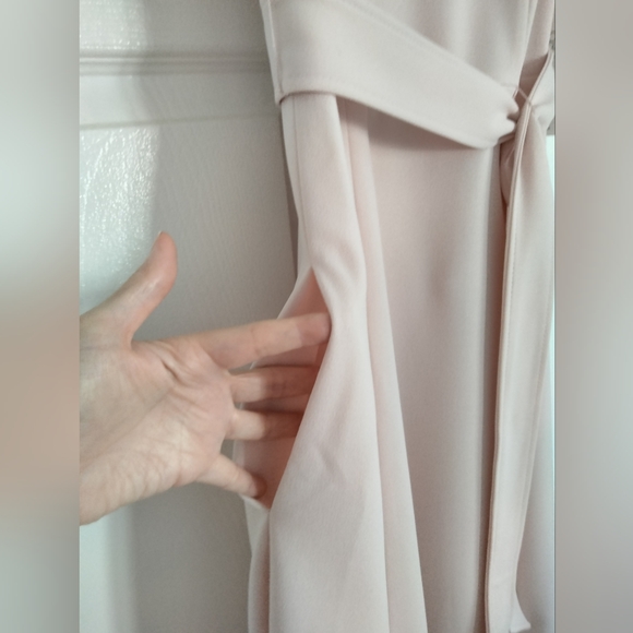 Calvin Klein Women's V-neck Sleeveless Belted Dress - Picture 5 of 16